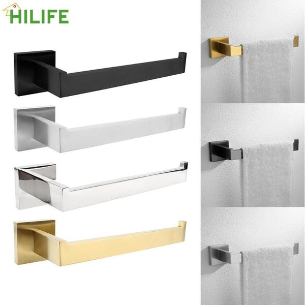

towel racks roll paper hanger holder household storage stainless steel bathroom organizer wall mounted rack