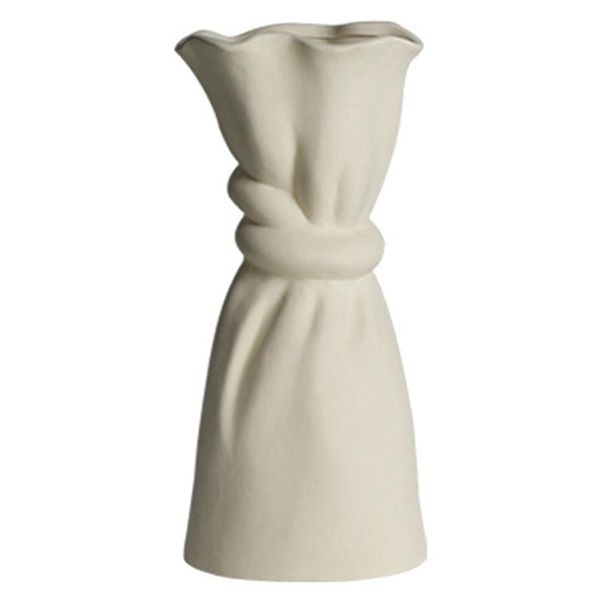 

vases modern simple cloth bag ceramic vase dried flower art decoration handicraft restaurant home light luxury