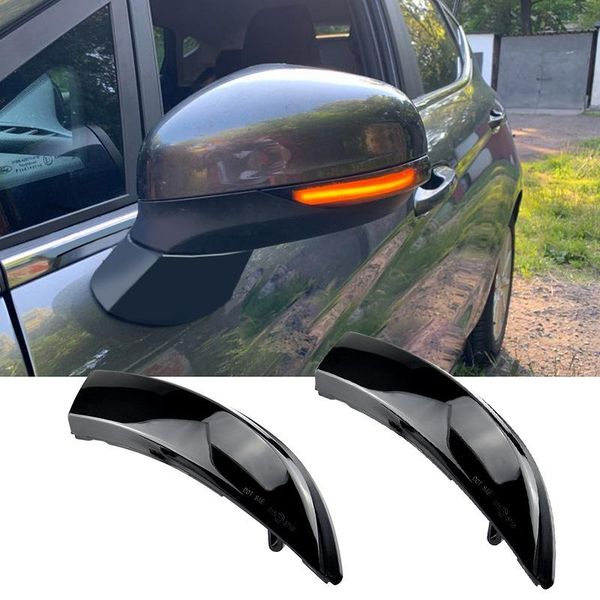 

emergency lights 2pcs led rearview mirror indicator dynamic turn signal light flowing side turning lamp for fiesta b-max 2008-2021