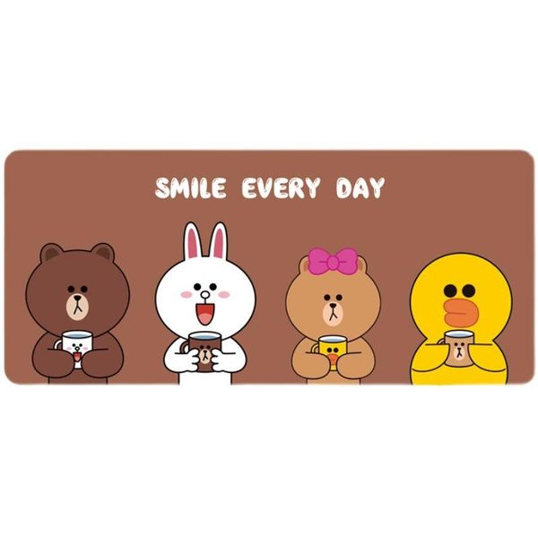 

mouse pads & wrist rests 75cm*30cm cartoon pad keyboard extra large carpet desk mat for computer table solid rubber rug gamer