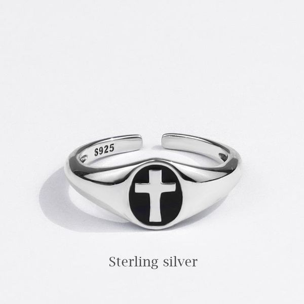 

wedding rings for women cross engagement trendy sterling silver fashion ring jewelry wholesale, Slivery;golden