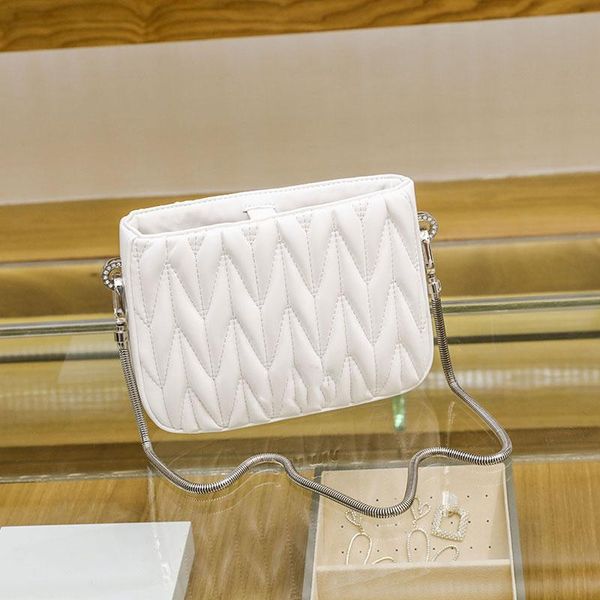 

evening bags rhombus chain flap underarm bag solid color crossbody one-shoulder designer hand women 2021 borse da donna