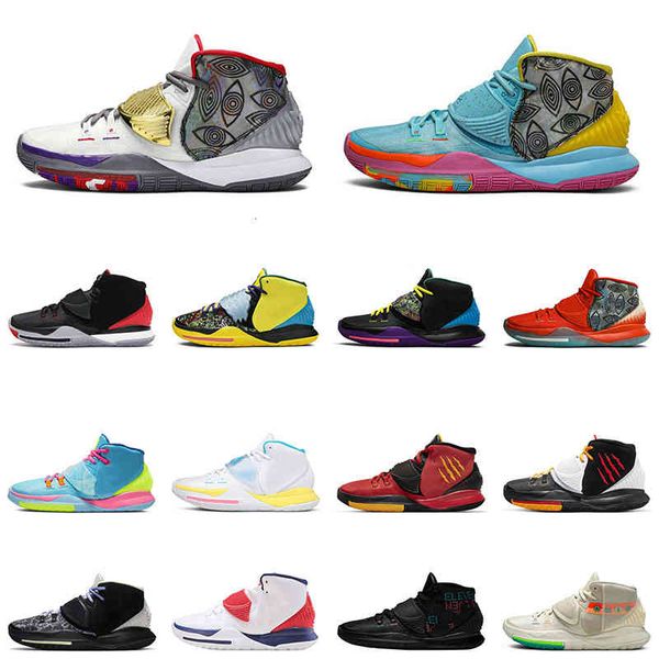 

kyrie 6 men outdoor shoes miami heal the world pool oracle aqua bred eleven mens trainer sport sneakers, Black