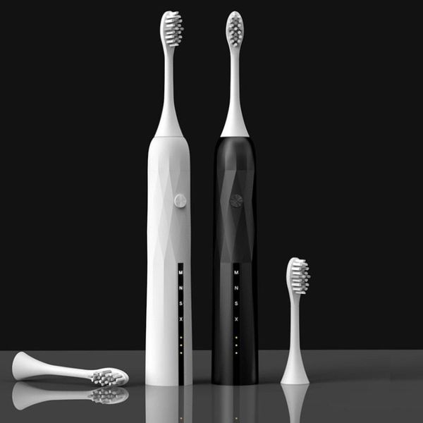 

vertical brush type acoustic electric toothbrush beautiful white charging smart