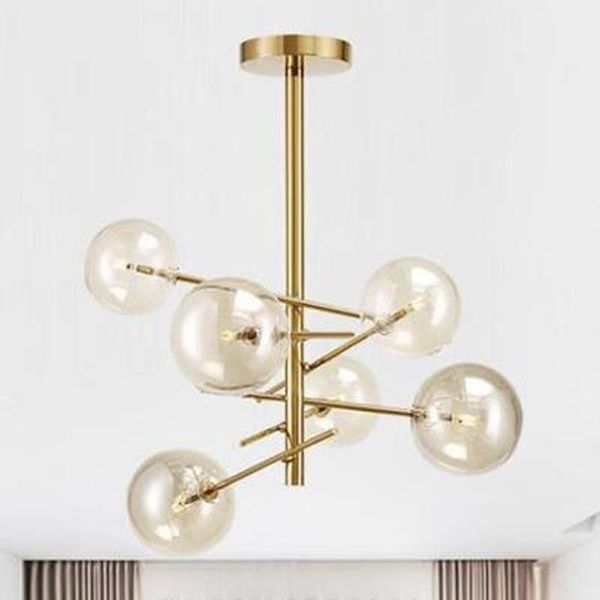 

nordic creative design glass bubble chandelier modern living room dining cafe kitchen hanging lamp decor lighting luminaire pendant lamps