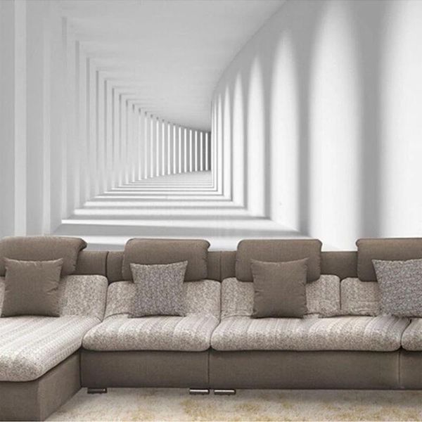 

home improvement custom 3d po wallpaper modern abstract passway art mural living room sofa background wall decor waterproof wallpapers