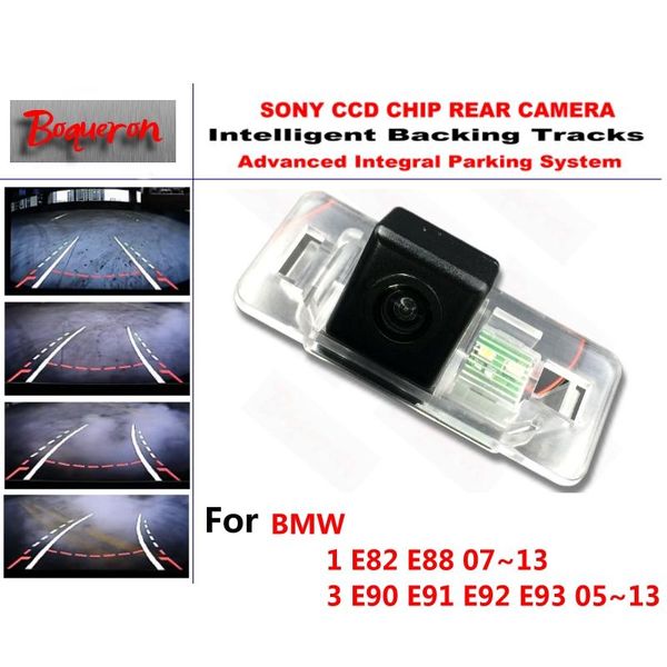 

car rear view cameras& parking sensors for 1 e82 e88 3 e90 e91 e92 e93 05~13 ccd backup camera intelligent tracks dynamic guidance