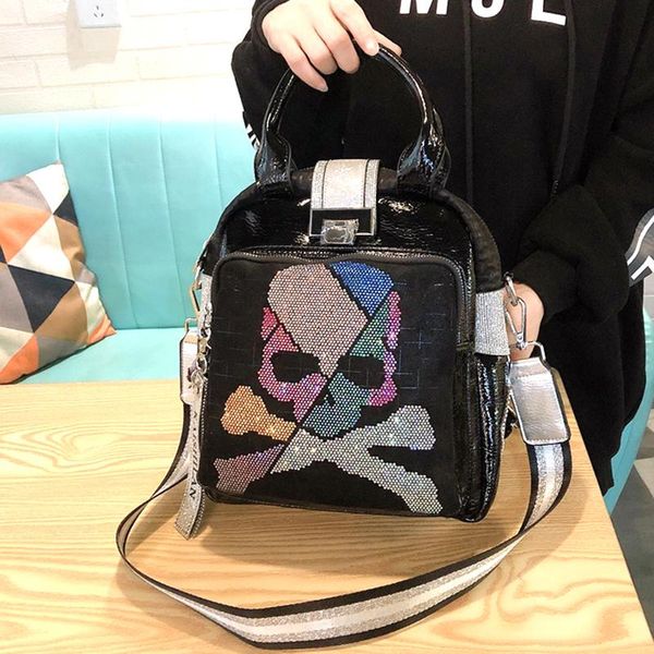 

evening bags ita bag women rhinestone handle hand luxury designer shoulder crossbody tote mini skull purses and handbags