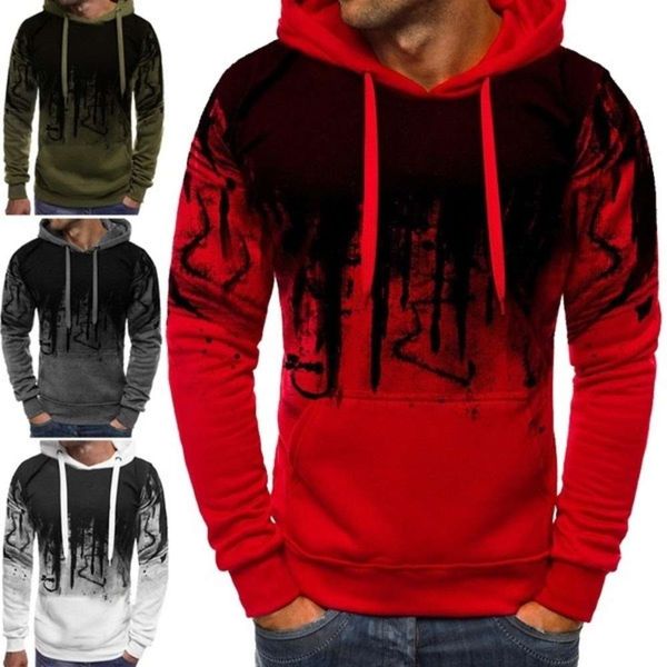 

2021 men's designer european and american trendy brand color block hoodie trend s-5xl, Black