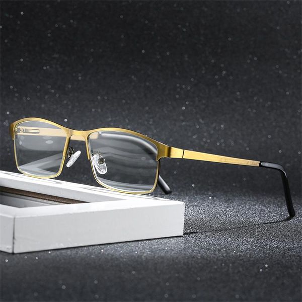 

sunglasses anti blue light reading glasses men women alloy full frame presbyopic magnifier computer eyewear eyeglasses gold +150, White;black