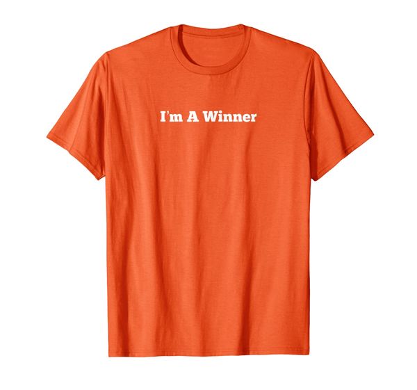 

i'm a winner t shirt, White;black