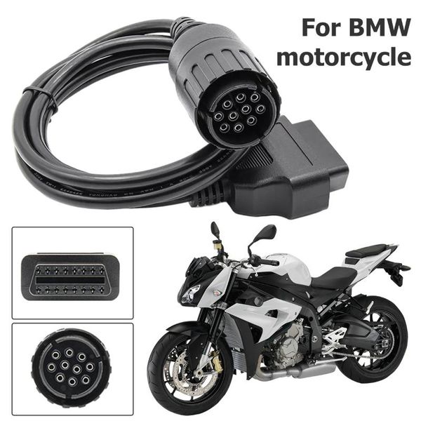 Ferramentas de diagnóstico MOTORCYCLES CABO OBD2 10PIN TO 16PIN CARS MOTO CONECTOR SCANNER Extensão