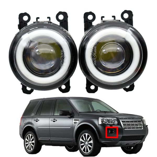 

fog light for land rover ander 2 lr2 fa_ 2006-2014 pair daytime running lights led angel eye styling