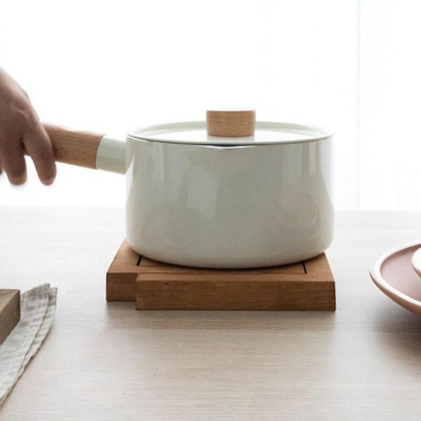 

mats & pads table mat heat insulation anti-slip wooden cup cushion drinks g shape structure fine workmanship pot holder