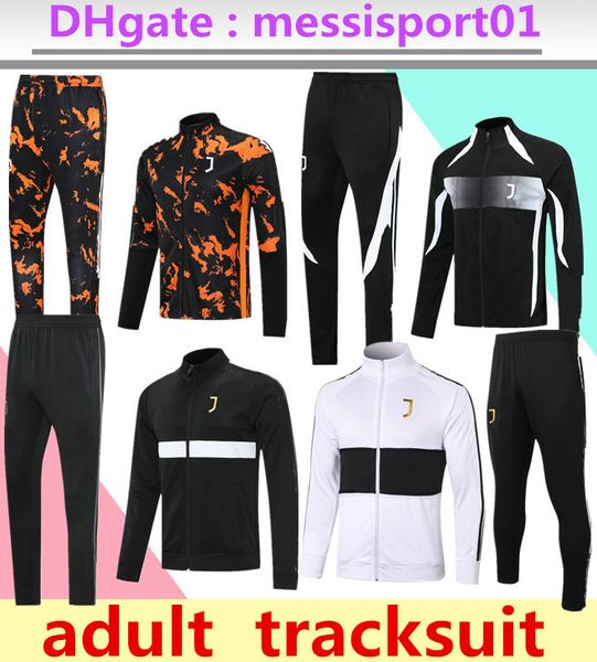 

2021 juventus soccer jersey tracksuit jacket ronaldo dybala morata chiesa mckennie football set 20 21 juve men humanrace sets, Black
