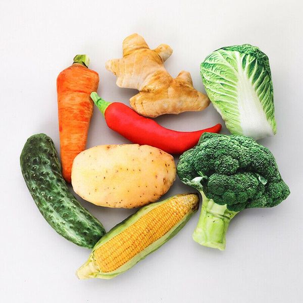 

cat toys pet dog chew plush creative delicious vegetables shapes interactive biting resistant toy