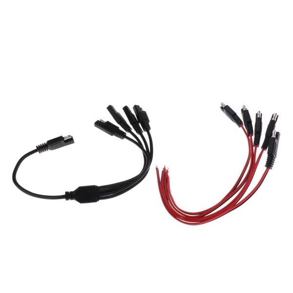 

car organizer sae power extension cable connector 1 to 4 + quick connecting plugs
