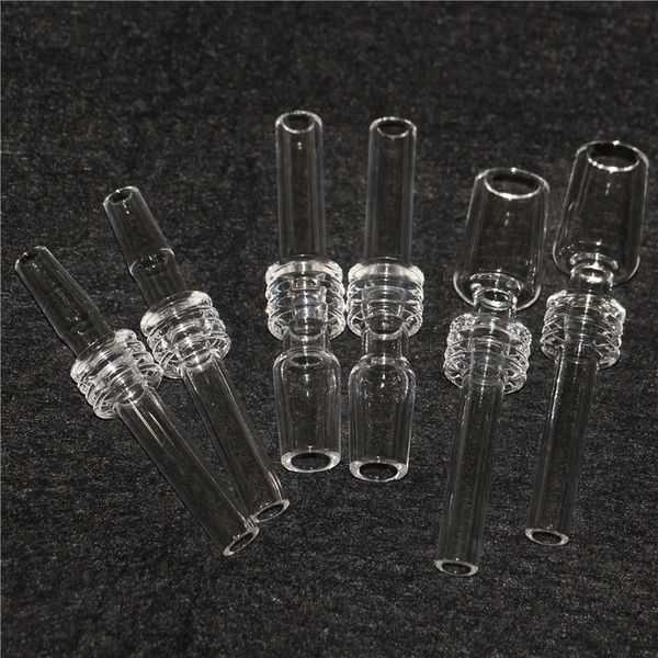 Acessórios de fumar de ponta de quartzo para 10mm 14mm 18mm titânio prego cachimbos de água vidro água bong tubo dab plataformas de petróleo