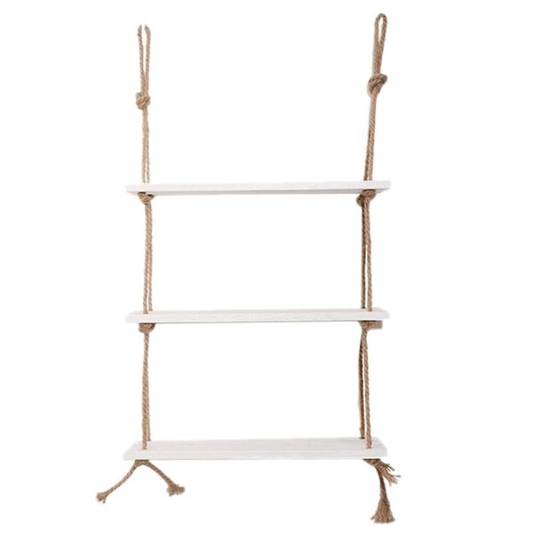 

bathroom shelves big deal 3 tier wooden hanging shelf swing rope floating jute wall display rack white
