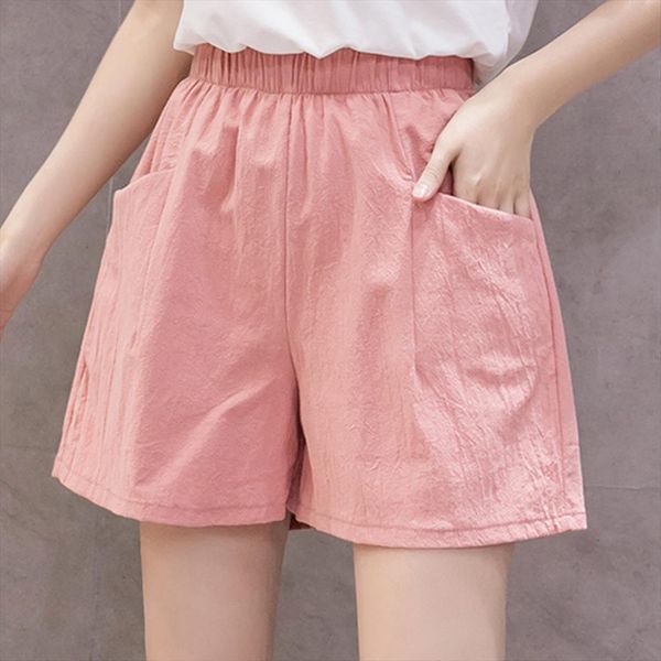 

girls teens high waist loose women short casual thin wide leg summer ladies homewear beach feminino 619, White;black
