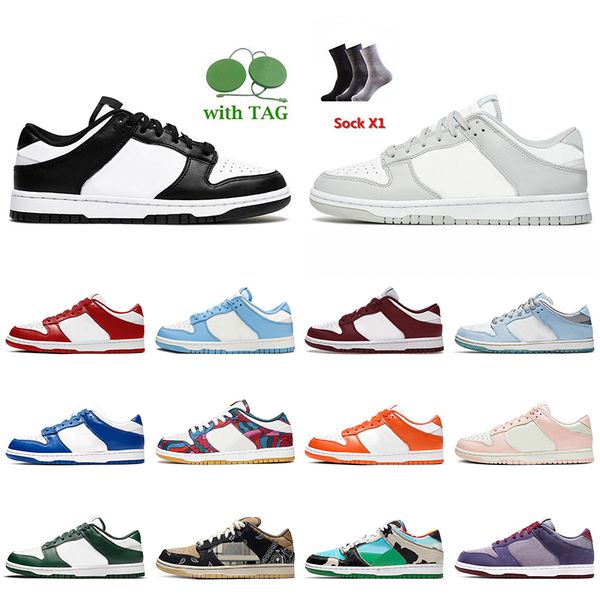 

2022 new women mens running shoes dunks low skateboard trainers black white grey gog rose whisper unc coast parra abstract art kentucky spor