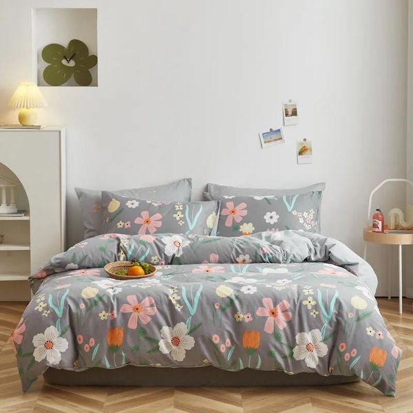 

bedding sets four piece cotton bedding, three quilt, bed sheet, dormitory
