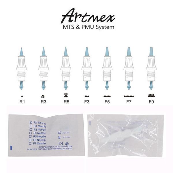 

tattoo needles for 5 pcs/lot artmex mts eyebrow needle replacement spare parts cartridges