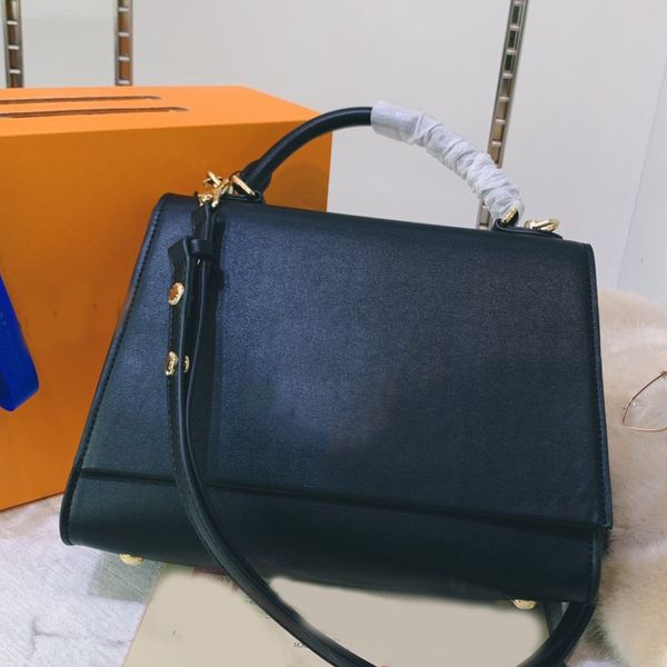 

women crossbody bags lady handbag purser shoulder bag fashion plain hardware letter rotary lock genuine leather adjustable strap