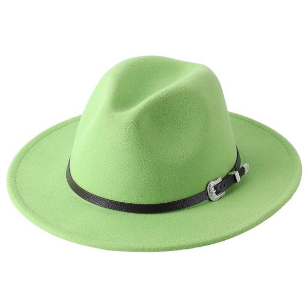 

wide brim hats 2021 autumn winter men's fedoras women's felt hat ladies sombrero jazz male bowler outdoor vintage large size, Blue;gray