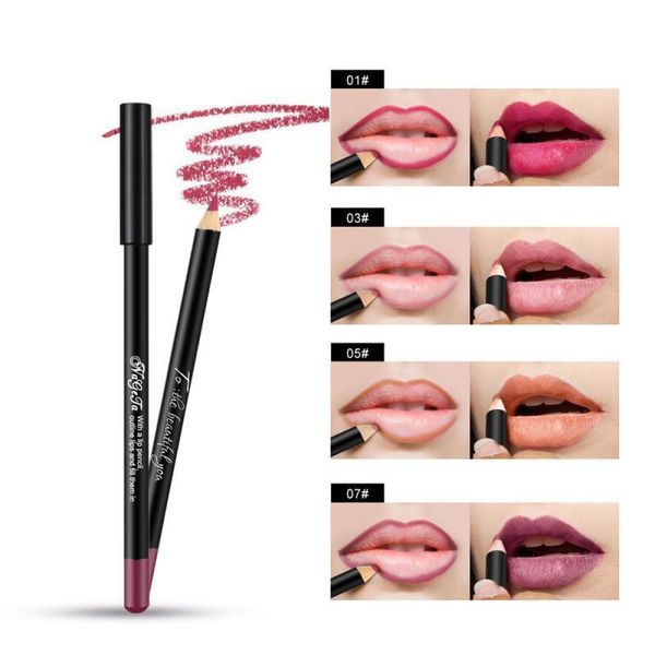 

lip pencils 12color gloss bulk cosmetic lipstick pen professional matte waterproof lady charming liner contour makeup tool