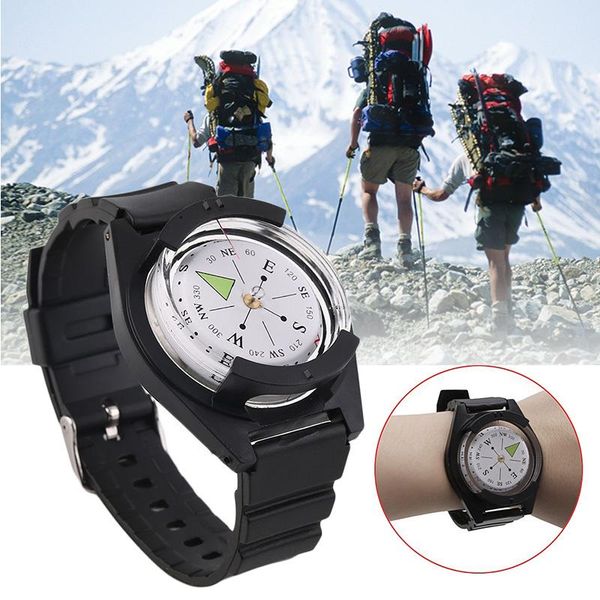 

black watch band wrist strap compass underwater caving camping fishing hunting accessories compasses outdoor gadgets