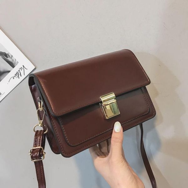 

evening bags retro small square shoulder crossbady bag vintage designer female handbags balck brown envelope messenger