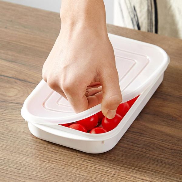 

storage bottles & jars 4pcs refrigerator crisper home bento box sealed for food