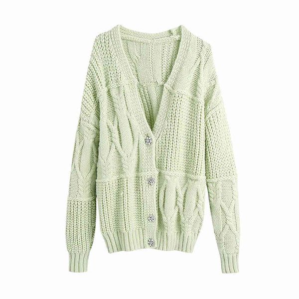 

paris girl casual pure cardigan sweater women v neck elegant sweaters twist batwing long sleeve loose lady knitted outerwear 210524, White