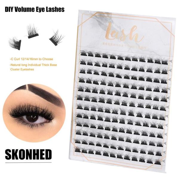 

false eyelashes c curl bundles eye lashes handmade individual volume diy clusters dovetail segmented