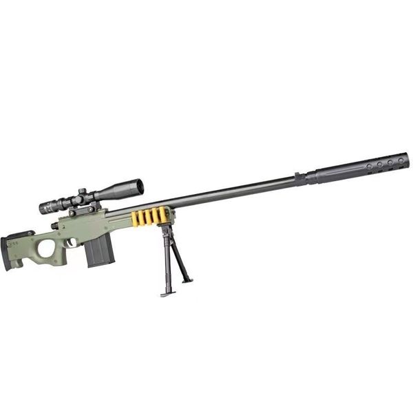 

4535awm children's shell throwing soft bullet gun boy simulation child large sniper grab 98k chicken eating toy