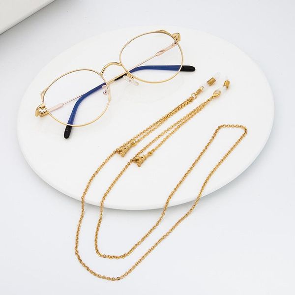 

sunglasses cases & bags gold plated copper link chain tower eyeglasses cord sports reading glasses strap holder neck headband accessories