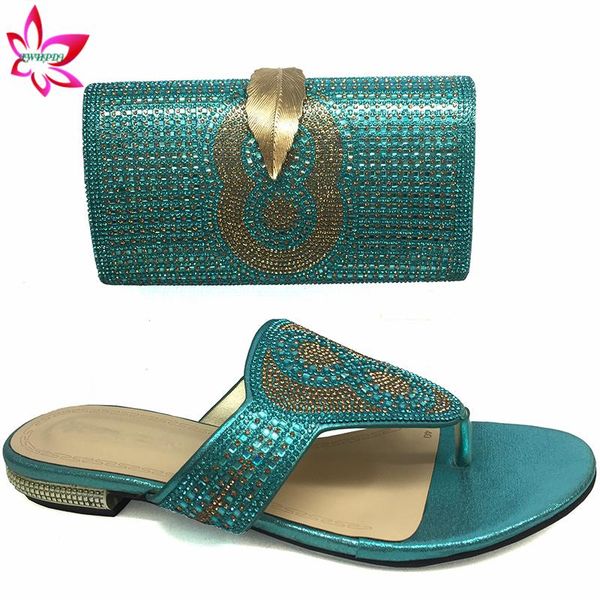 

dress shoes italian women and bag set in sky blue leisure style african to match for wedding party, Black