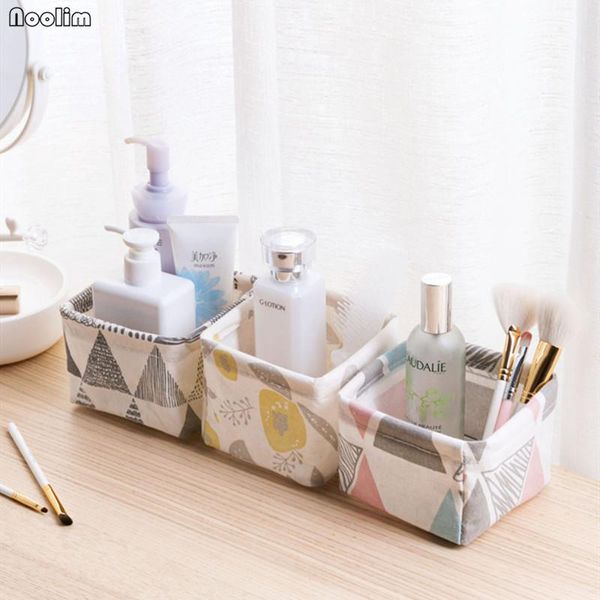 

storage boxes & bins fabric stationery box coffee office table remote control basket deskcosmetic makeup organizer