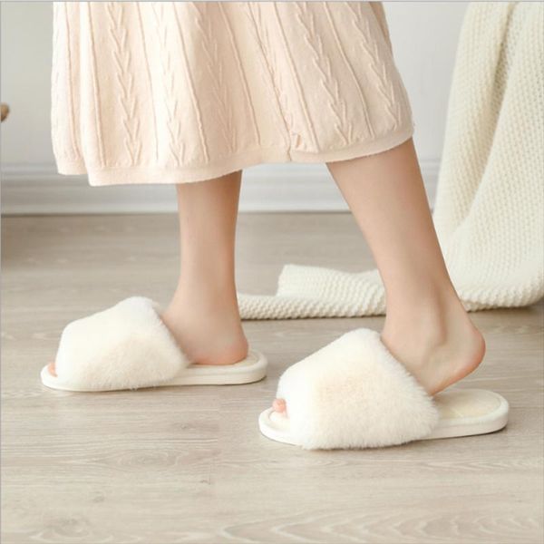 

slippers ladies cotton women's elegant memory foam plush soft flip flops indoor bedroom 2021 women, Black