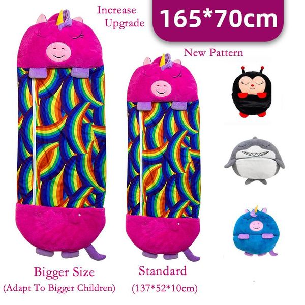 

large size children sleeping bag cartoon animal kid blanket nap mattress quilt pajamas day gift boy pillow party favor