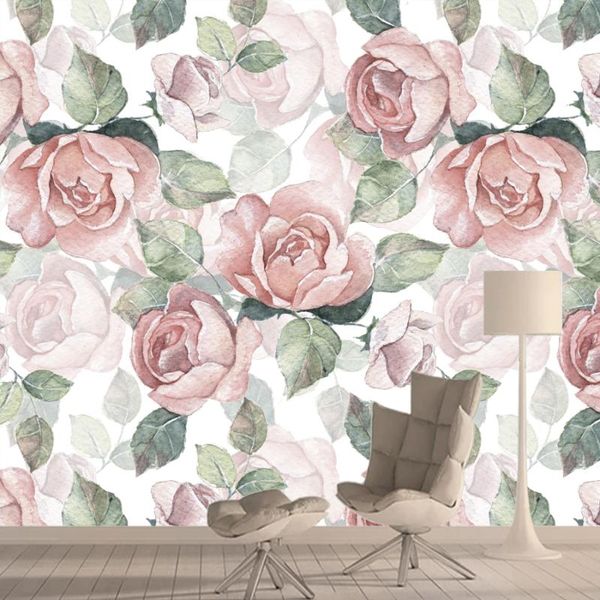 

wallpapers custom classical floral red rose 3d home decor walls paper murals for living room tv sofa deskcontact wall rolls