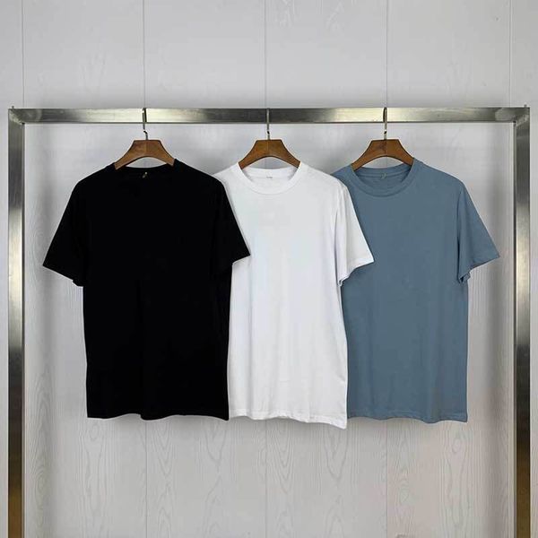 

luxury brand t shirt mens t shirt cotton short sleeve designer round neck polo summer fashion badge street - 8228, White;black