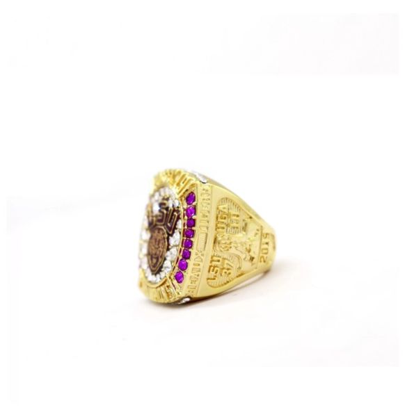 

offical lsu sec championship ring men's ring accessories, Golden;silver