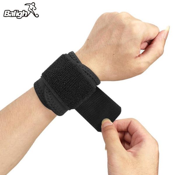 

wrist support balight 1pcs ok cloth elastic bandage hand sport wristband gym brace wrap carpal tunnel, Black;red