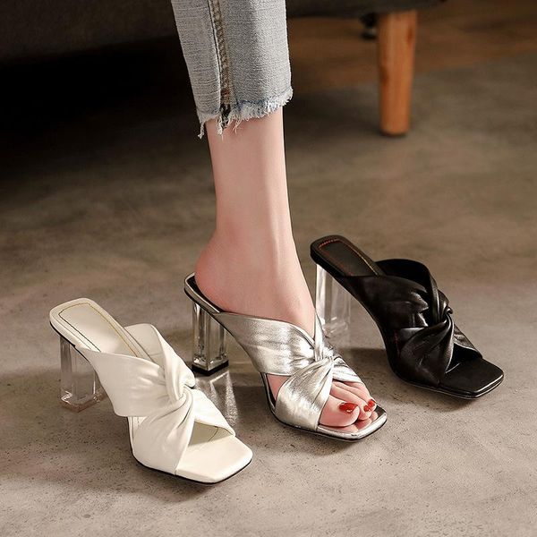 

dress shoes summer women high heel sandals fashion ladie elegant clear designer female, Black
