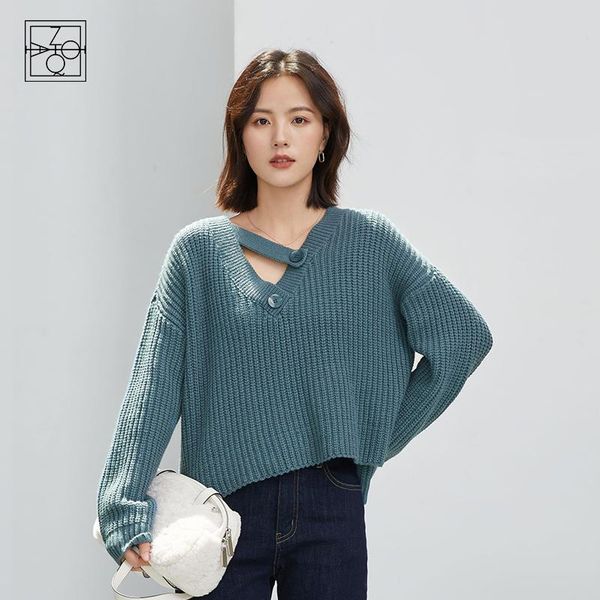

women's sweaters ziqiao petite size blue senior sweater lounge lazy winter 2021 loose exterior putting upper knitan vintage, White;black