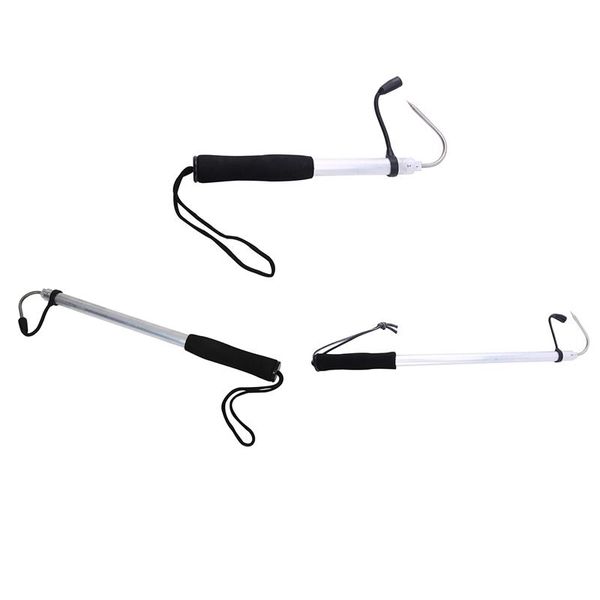 

boat fishing rods professional retractable fish gaff ice sea steel eva spear hook tackle