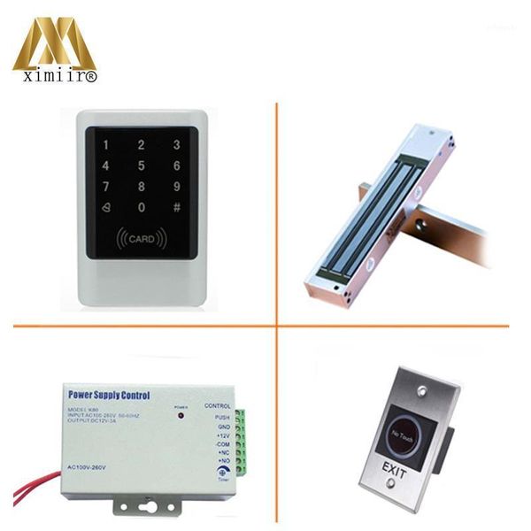 

waterproof smart id card access control with keypad standalone without software,exit button,magnetic lock,power supply m07-k kit1