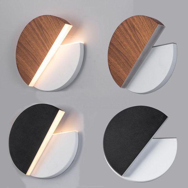 

modern led moon wall lamp 360 degree rotation adjustable bedside lights creative bedroom loft aisle